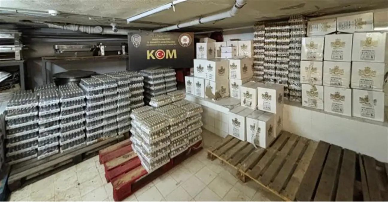 Marmaris’te Kaçak İçki Operasyonu: 28 Bin 896 Şişe Gümrük Kaçağı Ele Geçirildi