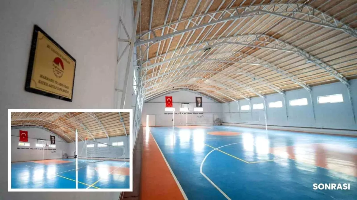 Marmaris Ortaokulu’nun Spor Salonu Modernize Edildi, Öğrenciler Yeni Nesil Spor Ortamına Kavuştu