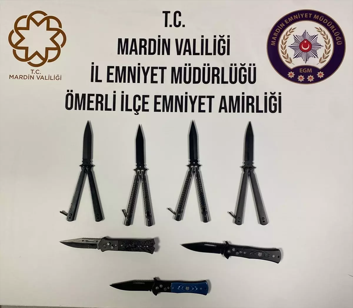 Ömerli’de Seyyar Bıçak Satıcısına İşlem