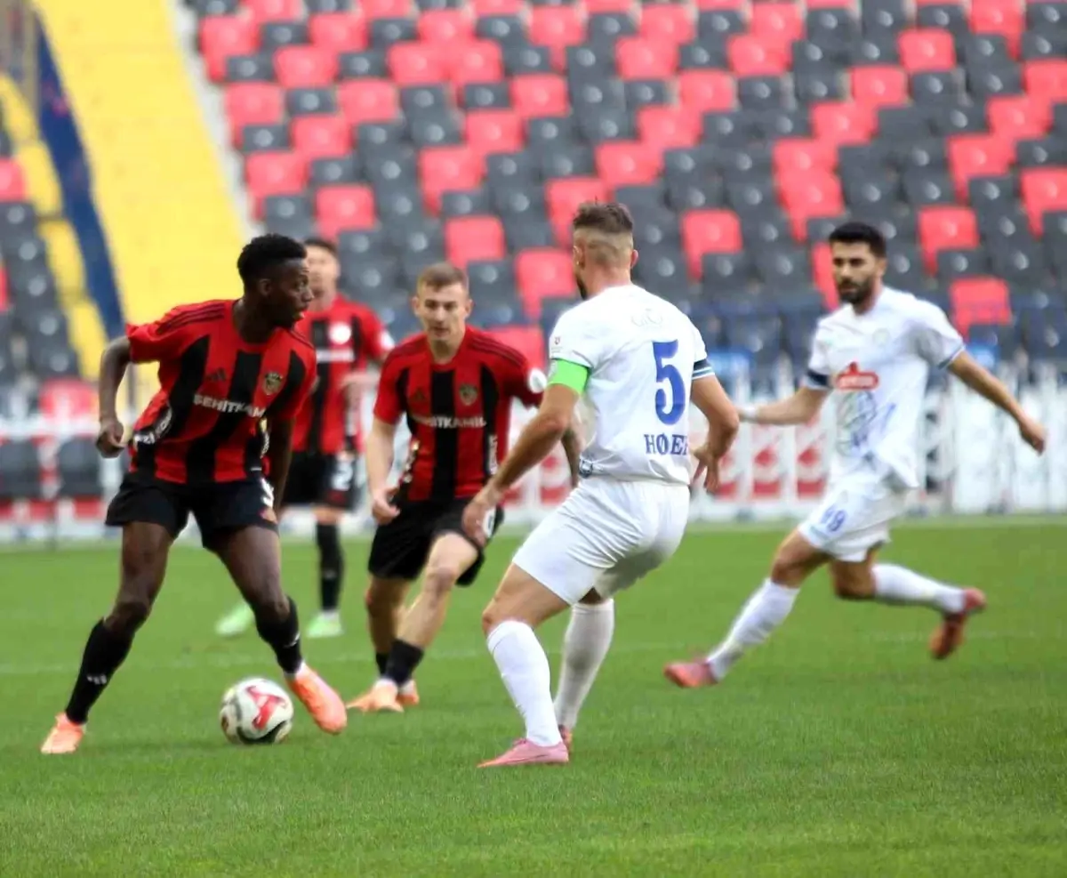 Gaziantep ve Rizespor 1-1 Beraberlikte