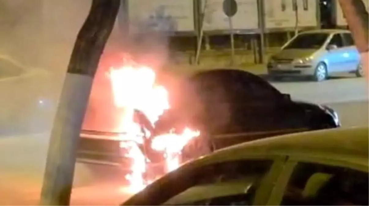 Malatya’da Otomobil Yangını