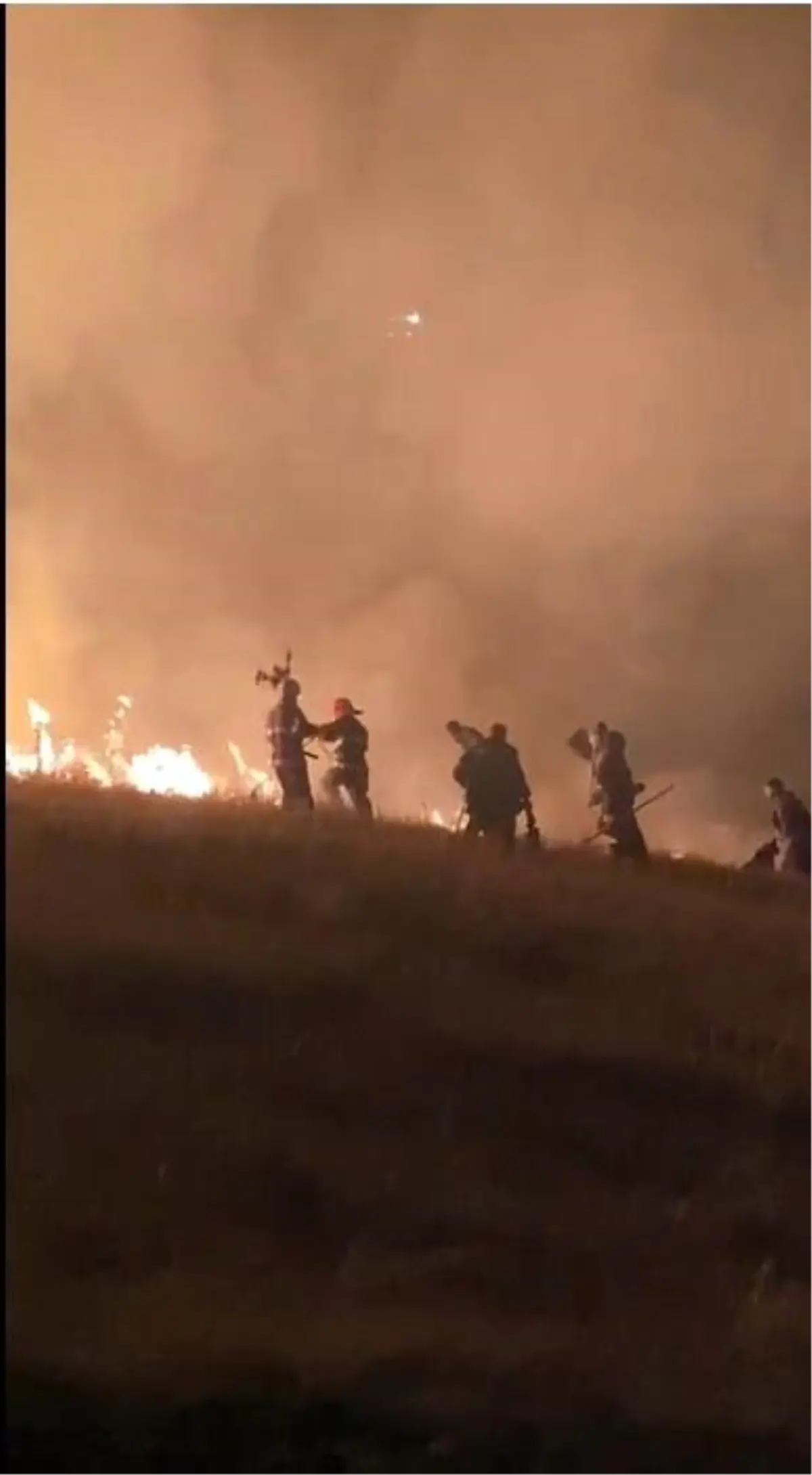 Kars’ta Ermenistan Sınırında Yangın Paniği