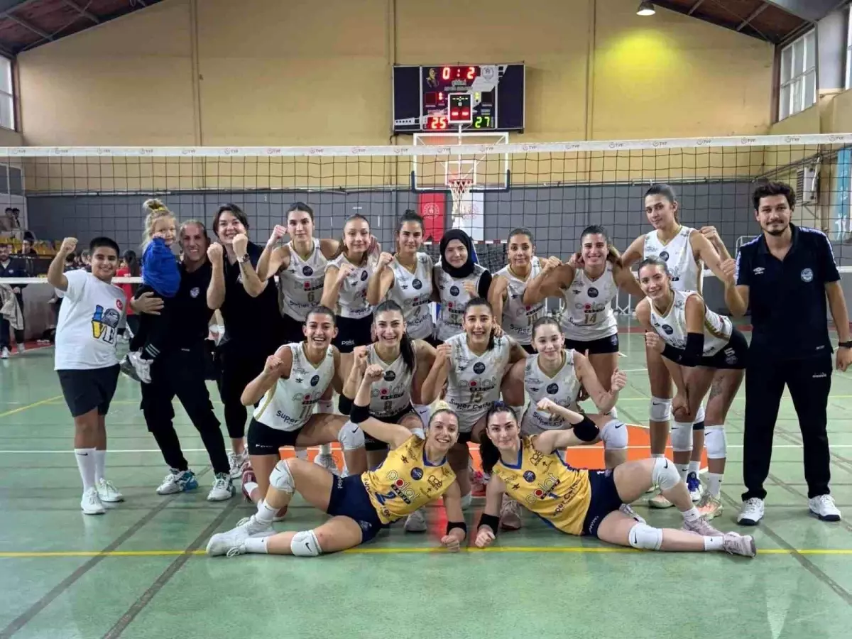 Didim Belediyespor Kadın Voleybol Takımı, Rakibini Set Vermeden 3-0 Yendi!