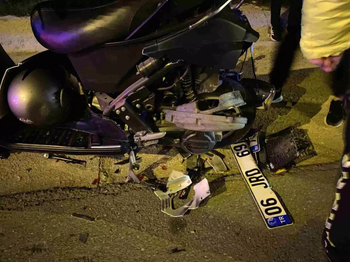 Mudanya’da Alkollü Sürücü Motosiklete Çarptı ve Kaçtı