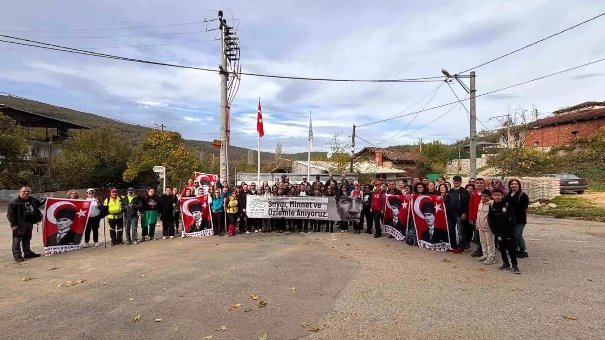 Nilüfer Belediyesi’nden Atatürk’ü Anma Yürüyüşü