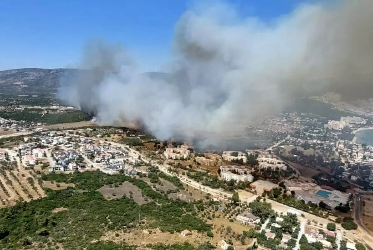 Didim Makilik Yangını Kontrol Altına Alınmaya Çalışılıyor