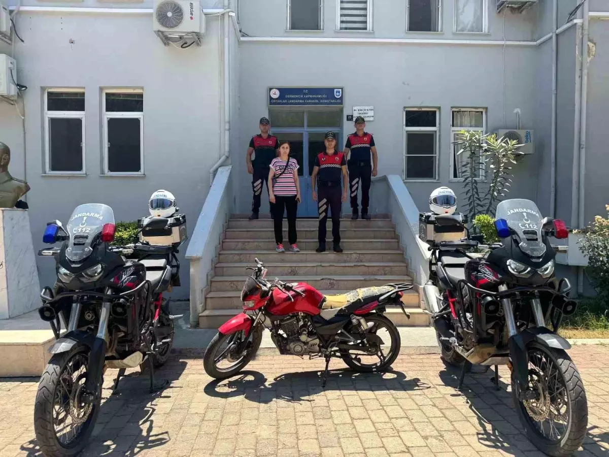 Çalıntı Motosiklet Germencik’te Şüphe Üzerine Ele Geçirildi