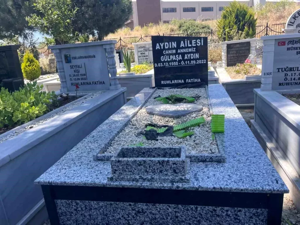 Mezarlıkta Şok Eden Tahribat