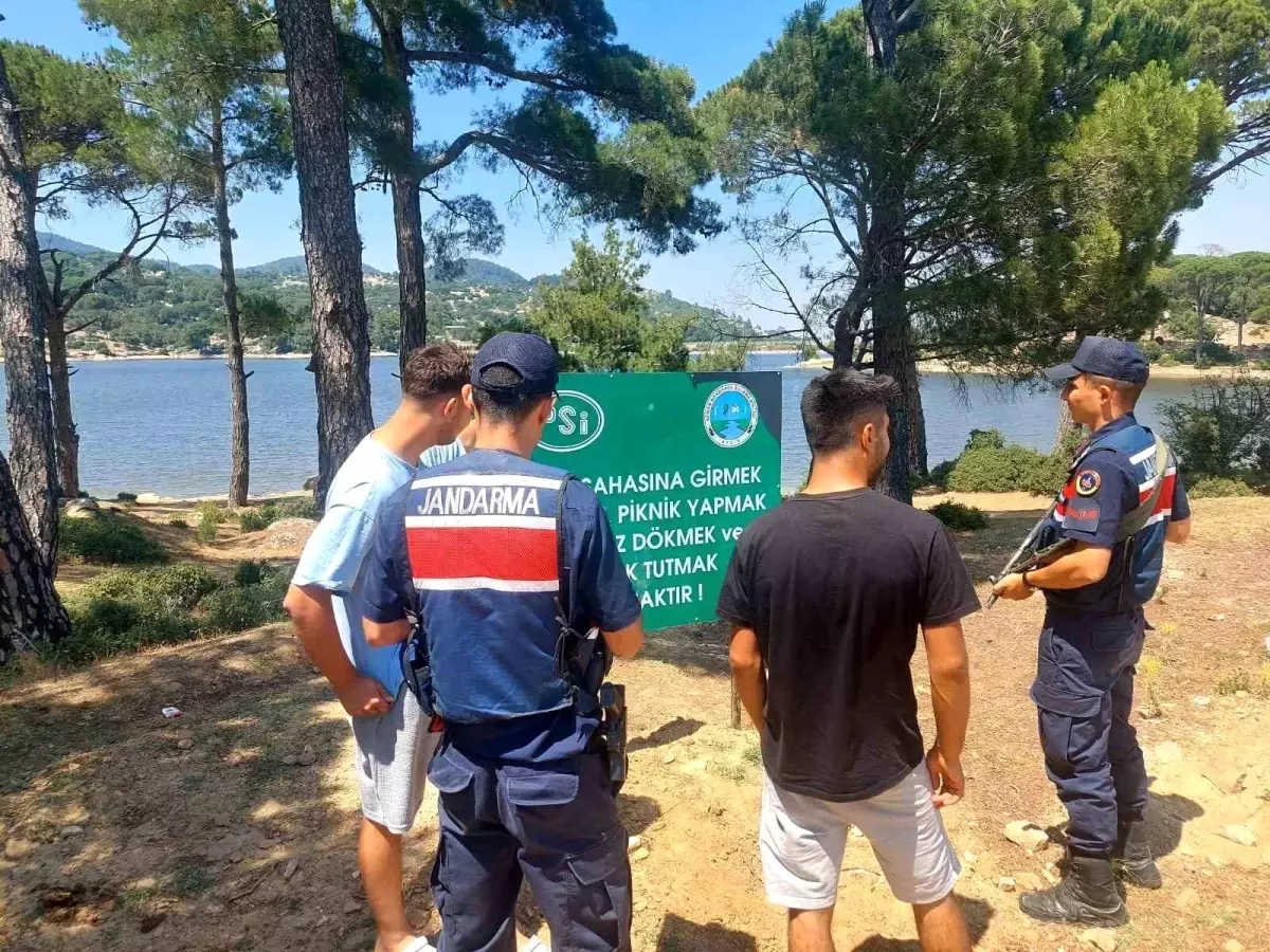 Jandarma Ekiplerinden Gölet ve Barajlarda Boğulma Önleme Çalışması