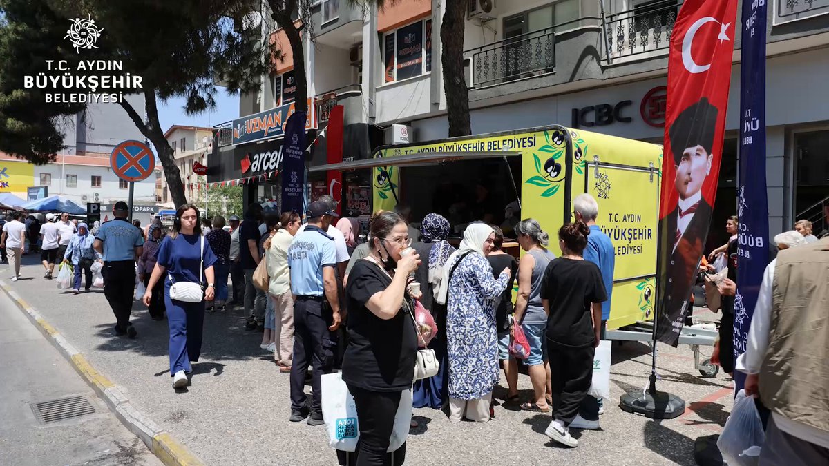 Aydın’da Pazar Esnafına Limonata İkramı