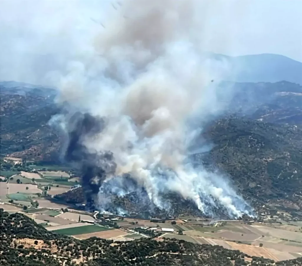 Yangın Söke’yi Kuşattı: Havadan ve Karadan Müdahale