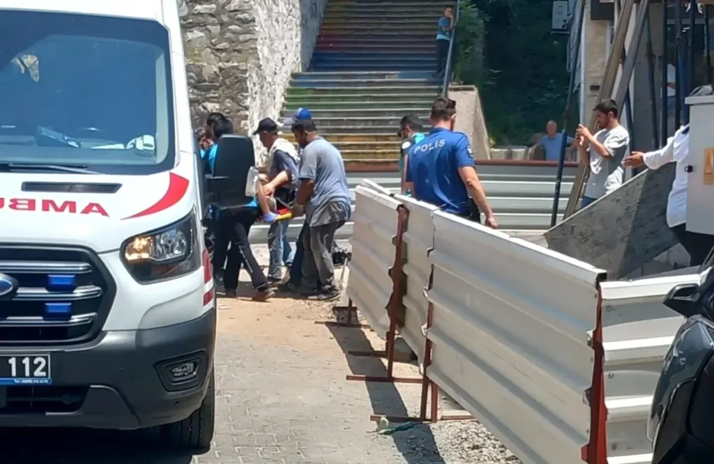 İşçi Yüksekten Düşerek Yaralandı