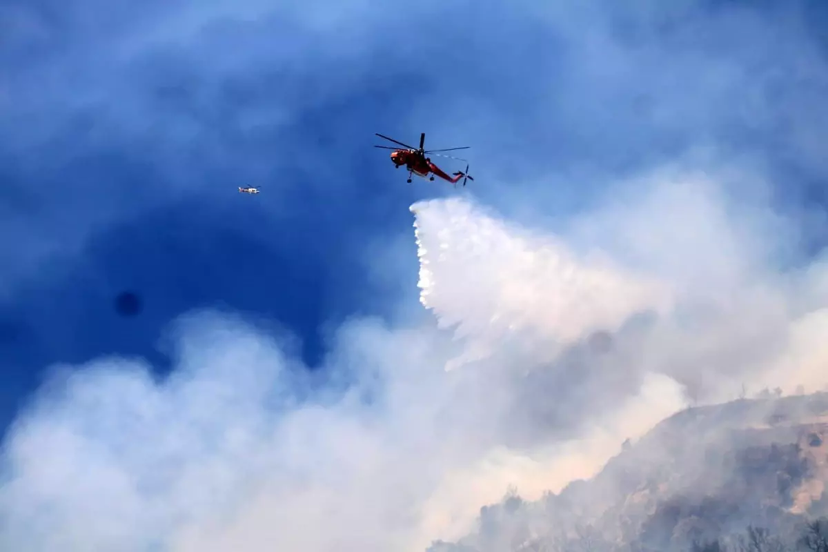 Aydın’da Orman Yangınına Karşı Yoğun Müdahale