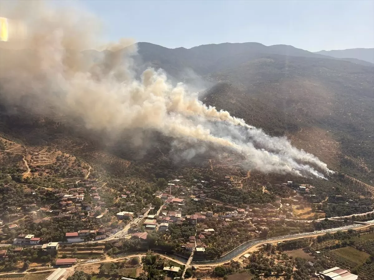 Tarım Alanındaki Yangına Hava ve Kara Müdahalesi