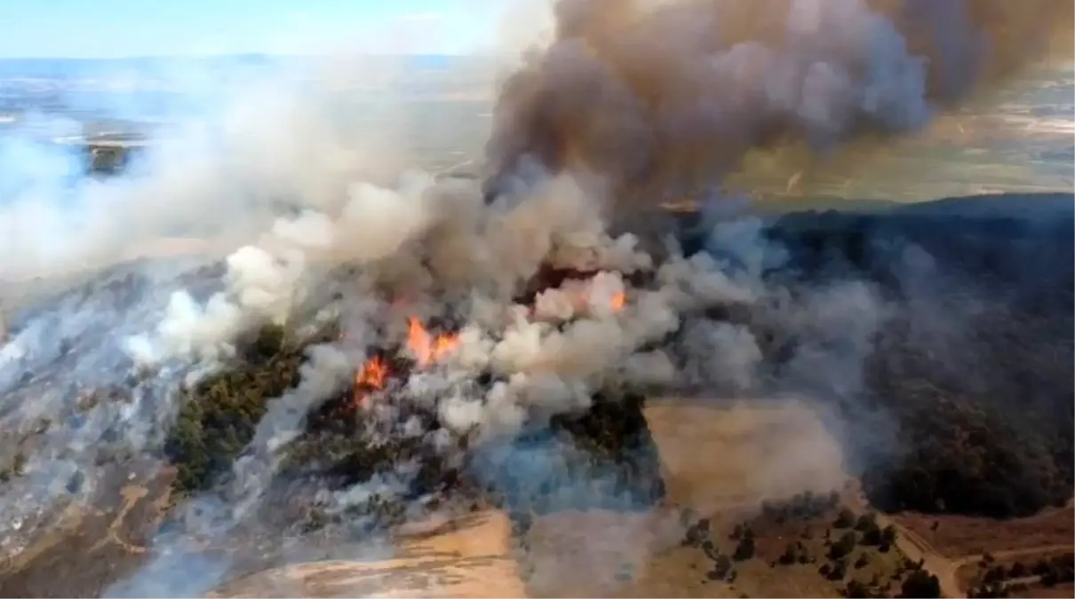 **Bursa’da Ormana Yangını Kontrolsüz Büyüyor**