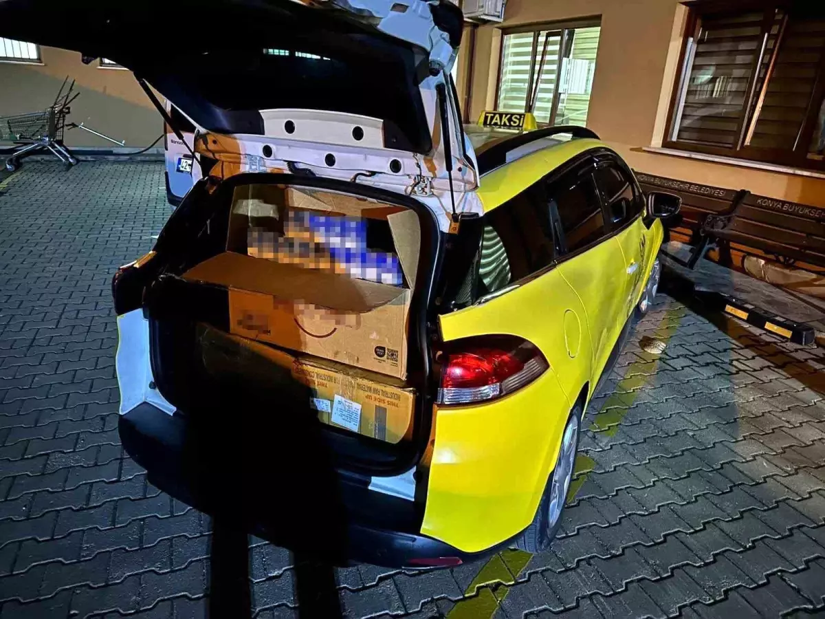 “Konya’da Kaçak Sigara Operasyonu: 350 Bin Lira Değerinde!”