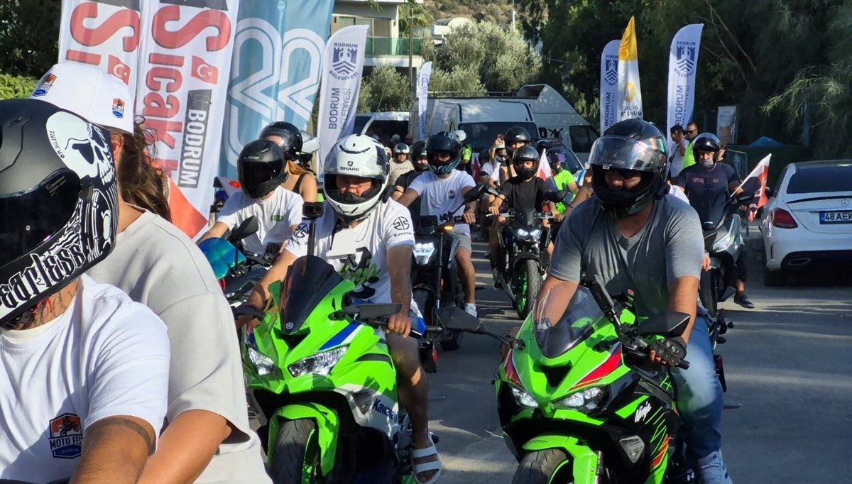 Motosiklet tutkunları Bodrum’da buluştu