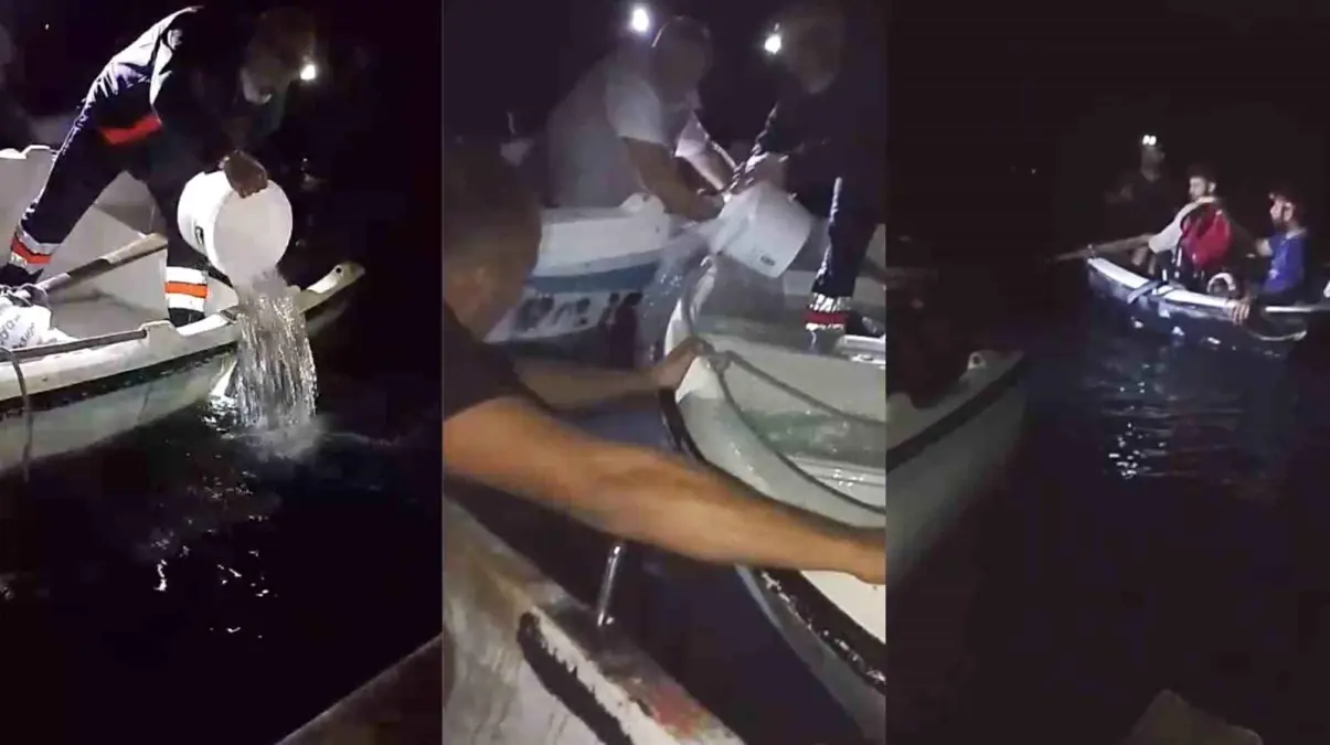 Amatör Balıkçıların Tekneleri Alabora Oldu