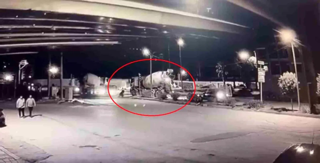 Hatay’da Beton Mikseri Motosikleti Ezdi