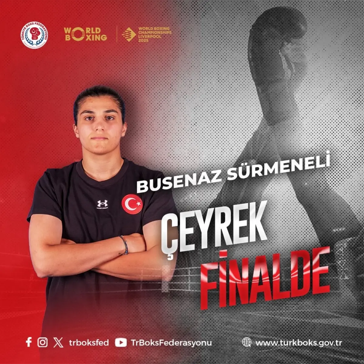 Milli Boksör Busenaz Sürmeneli Dünya Şampiyonasında Çeyrek Finalde