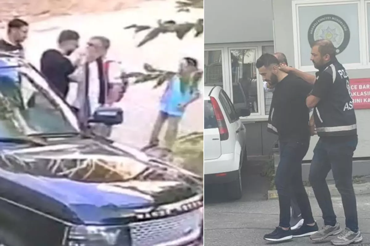 Çocukların Gözü Önünde Baba Tokatlandı