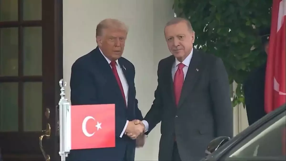 Erdoğan, Beyaz Saray’da Trump Tarafından Karşılandı