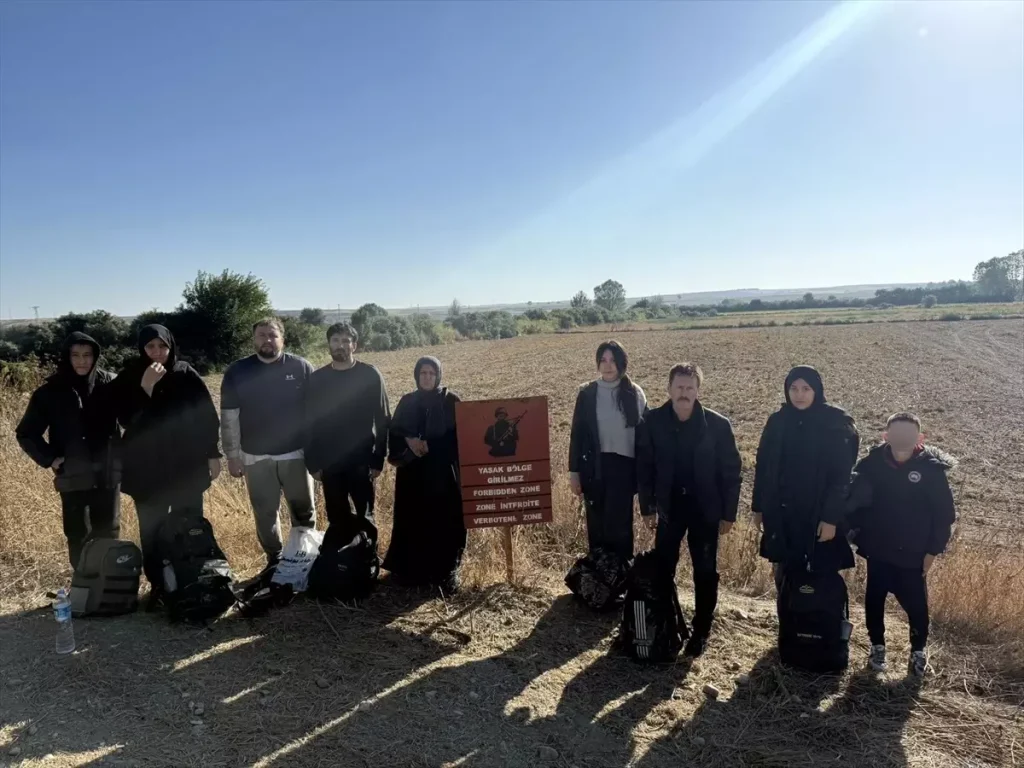 Edirne’de 18 Düzensiz Göçmen Yakalandı