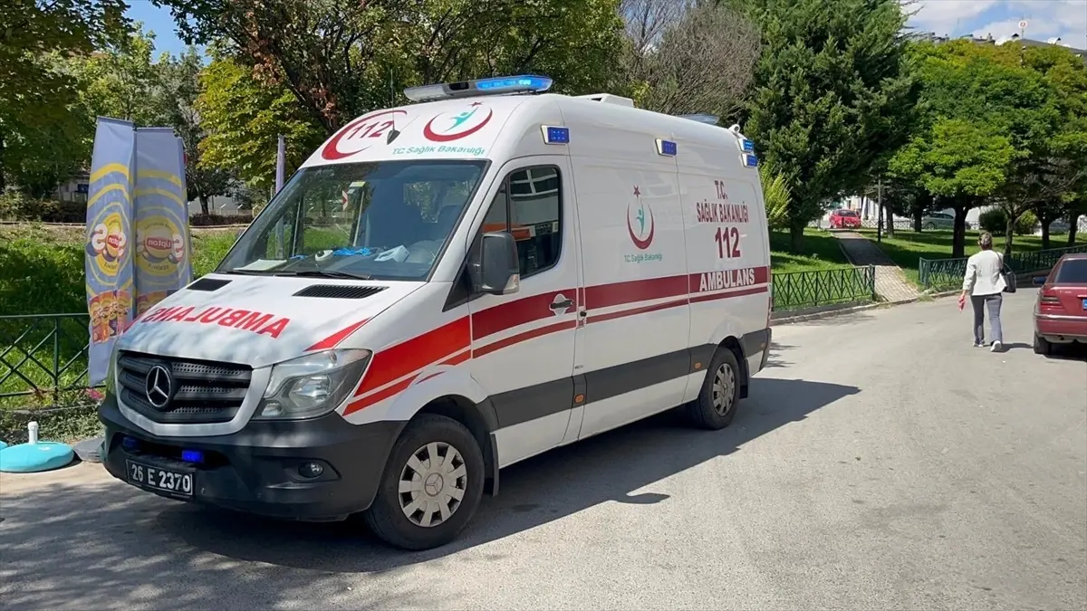 Eskişehir’de İkinci Kattan Düşme Kazası