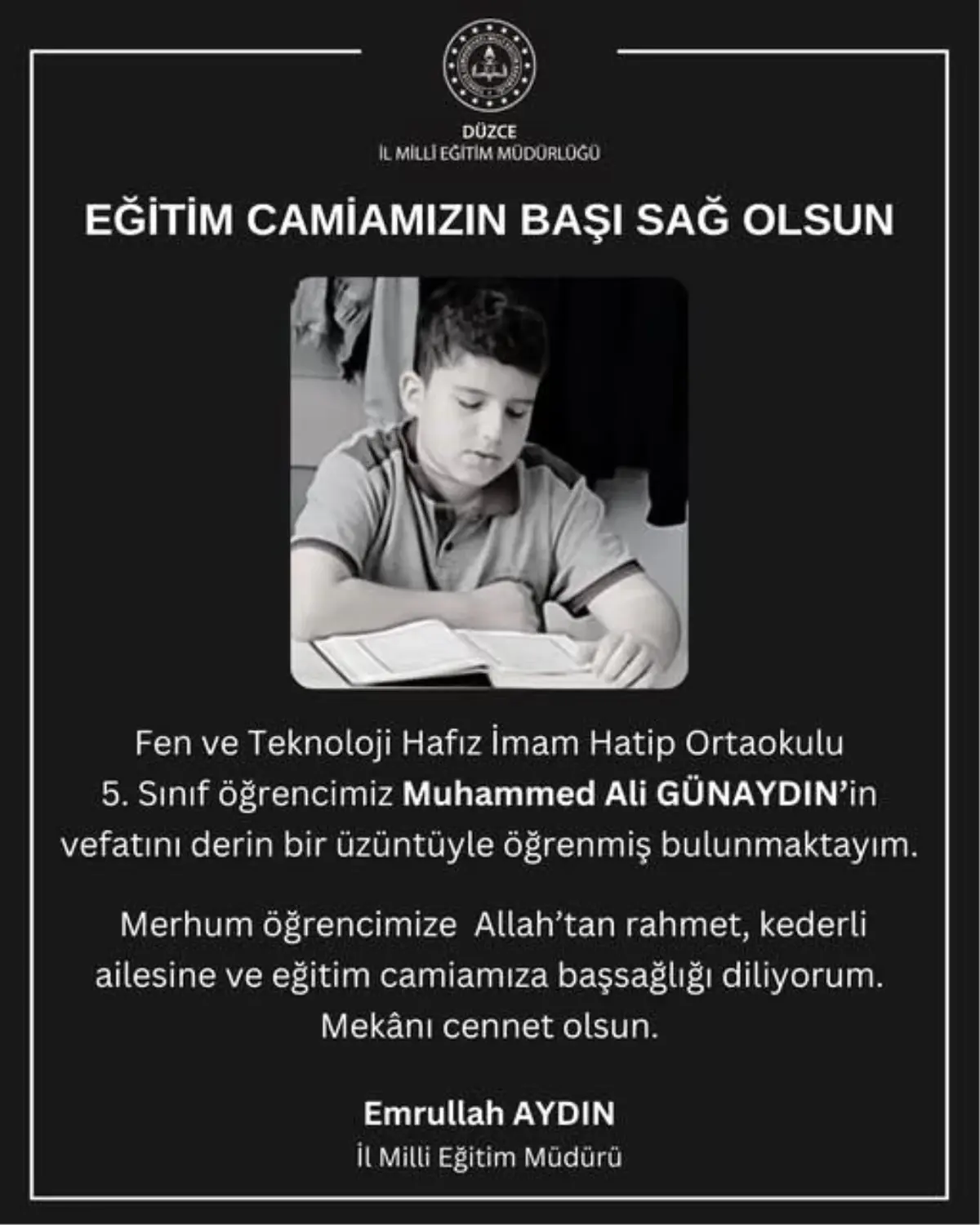 Tragedi Çamlıevler Mahallesinde: Muhammed Ali Günaydın’ı Kaybettik
