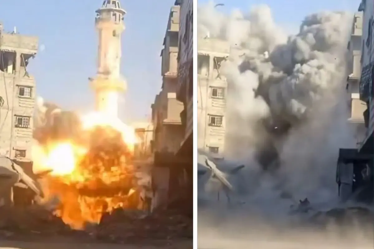 İsrail Ordusu Gazze’de Cami Vurdu