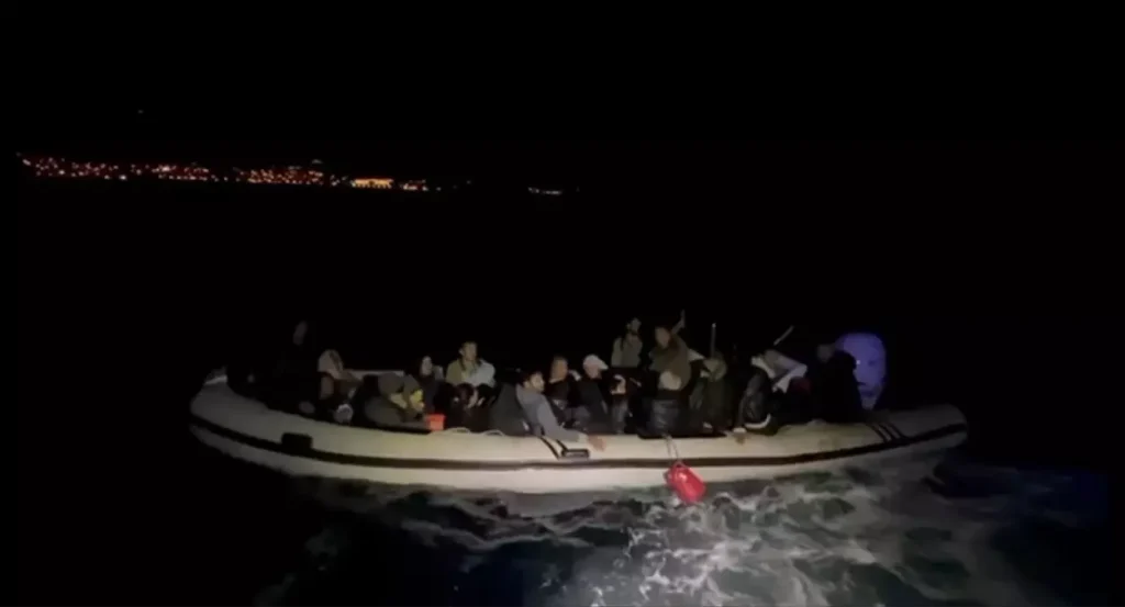İzmir Karaburun Açıklarında Düzensiz Göçmen Kurtarma Operasyonu