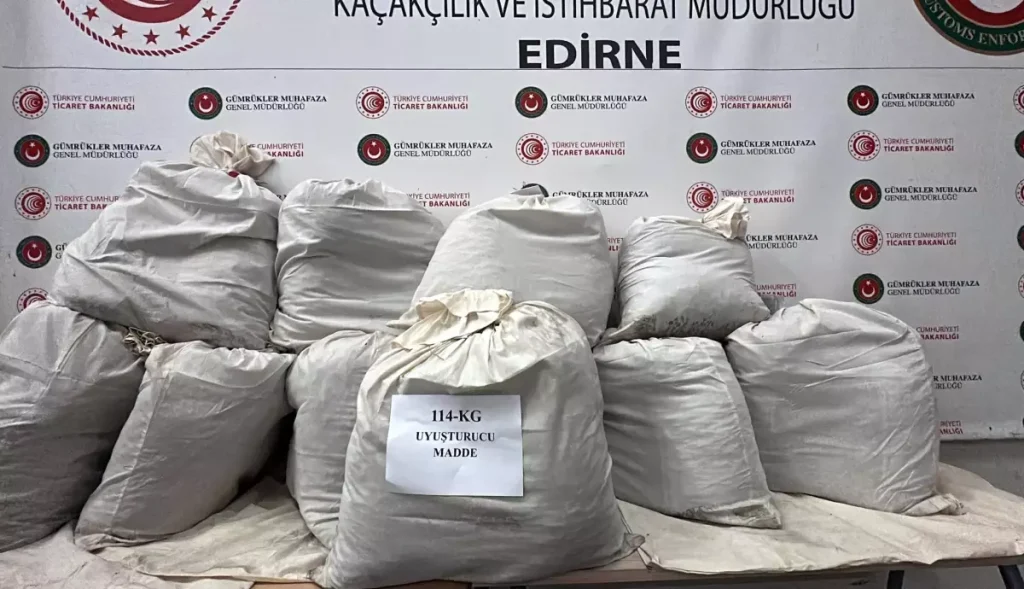 Kapıkule’de Tankerde 114 Kilo Uyuşturucu Ele Geçirildi