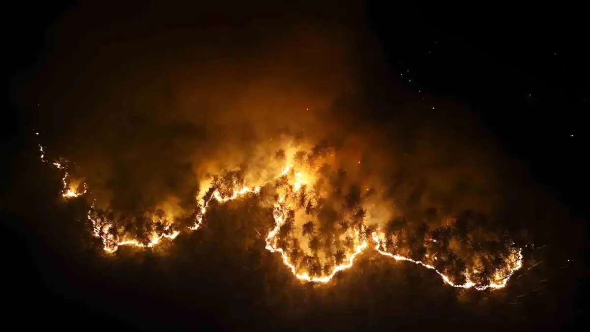 Karabük Orman Yangını 12 Saattir Devam Ediyor