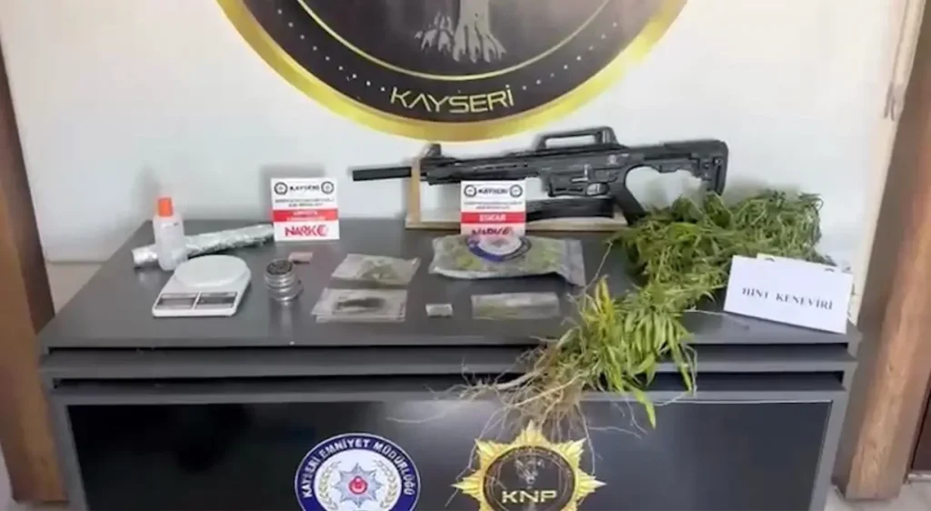 Kayseri’de Uyuşturucu Operasyonu: 287 Kök Kenevir Ele Geçirildi