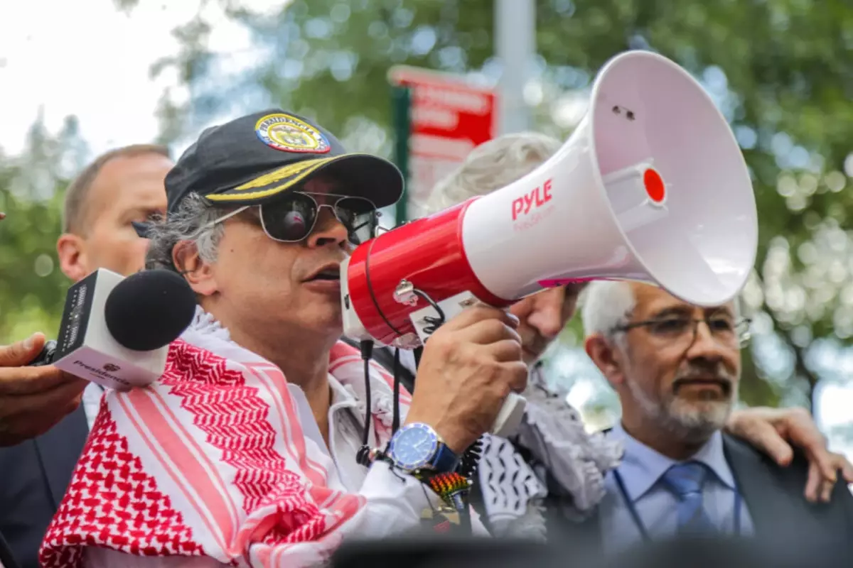 Times Meydanı’nda Filistin’e Destek Gösterisi