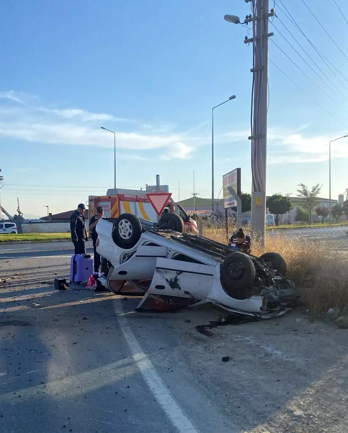Konya’da Otomobil Takla Attı: 5 Yaralı