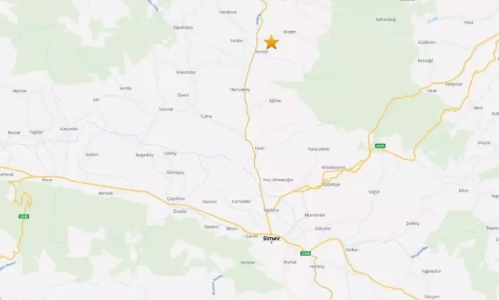 Kütahya Simav’da 4.2 Büyüklüğünde Deprem