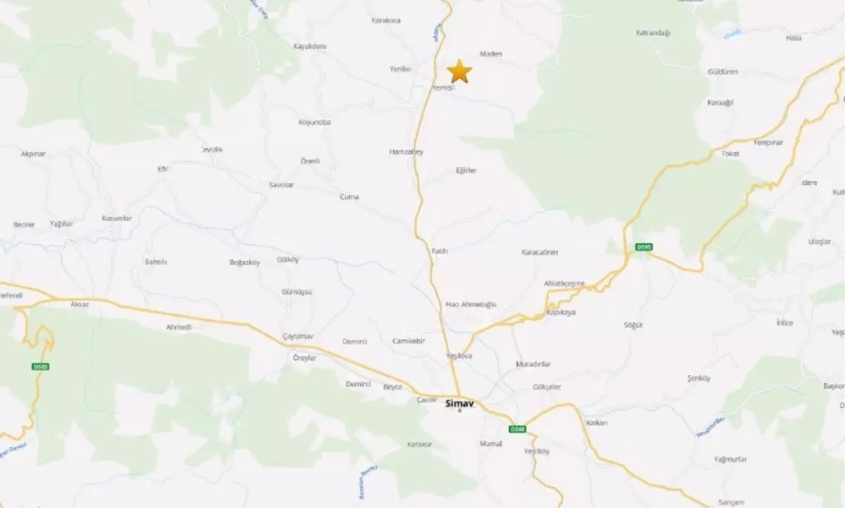 Kütahya Simav’da 4.2 Büyüklüğünde Deprem