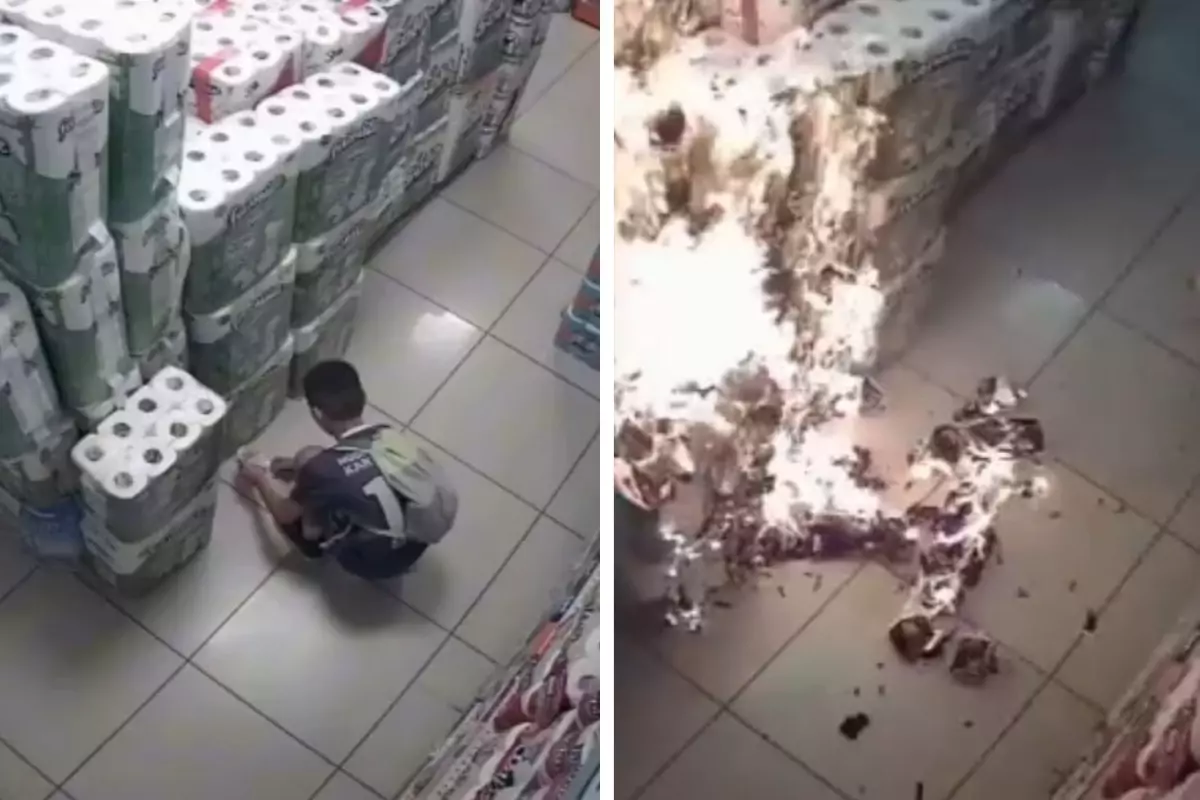 Minik Elin Yangınlı Market Macerası