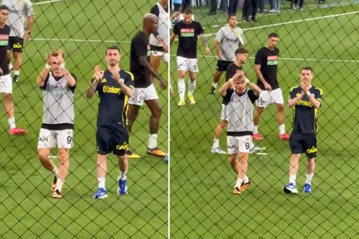 Fenerbahçe Taraftarı Mert Hakan ve Kerem’i Selamladı