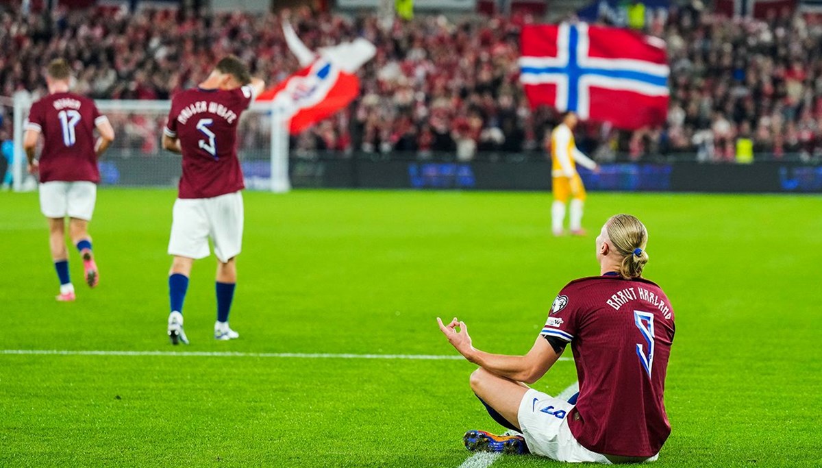 Haaland 5 attı, 2 attırdı: Norveç 11-1 galip geldi