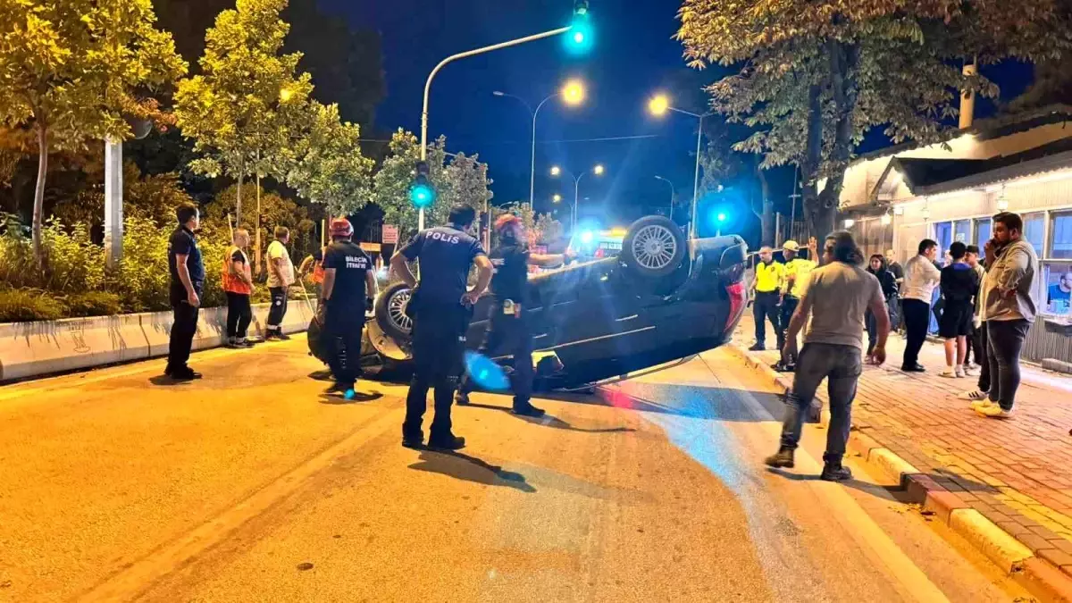 Bilecik’te Otomobil Takla Attı: Sürücü Hafif Yaralandı