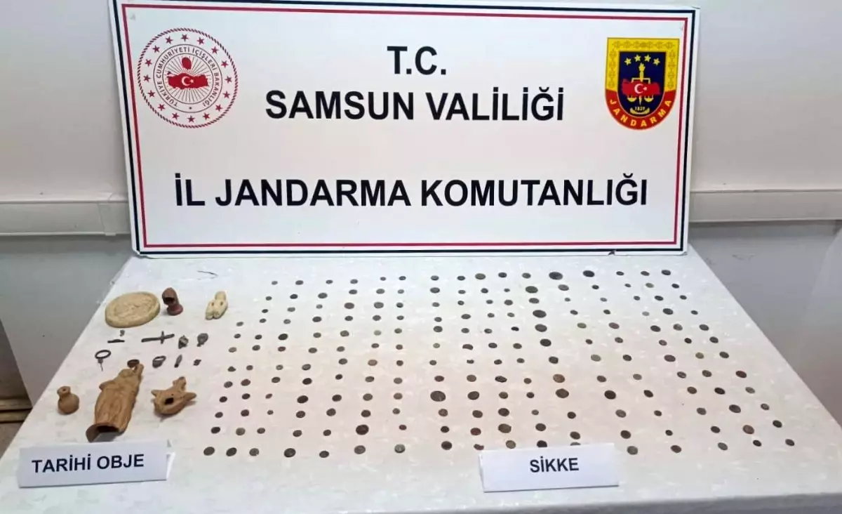 Samsun’da Jandarma Tarihi Eser Operasyonu