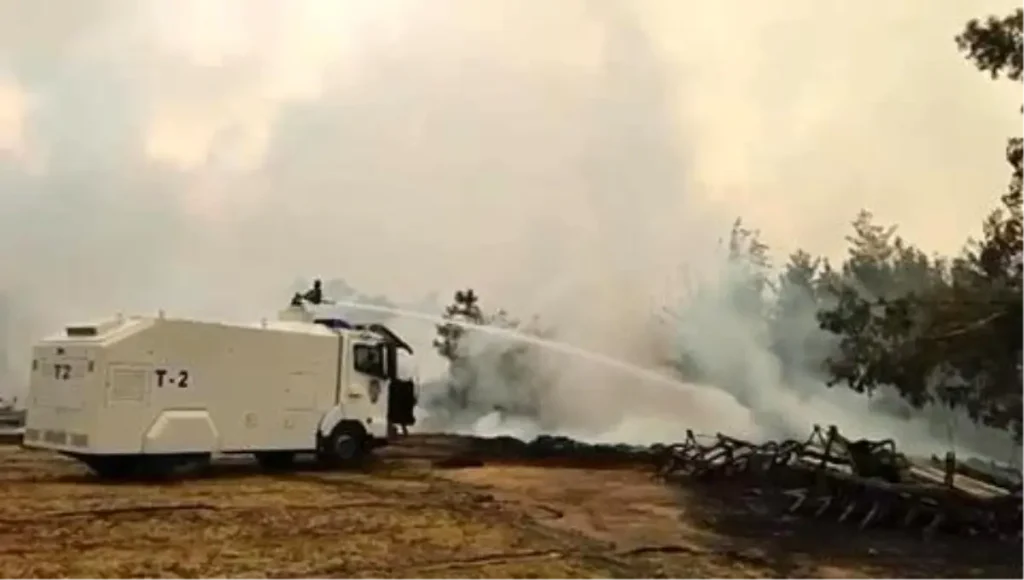 TOMA Yangınla Mücadelede Aktif Destek Verdi