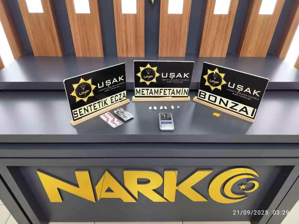 Uşak’ta Uyuşturucu Operasyonu: 4 Tutuklama