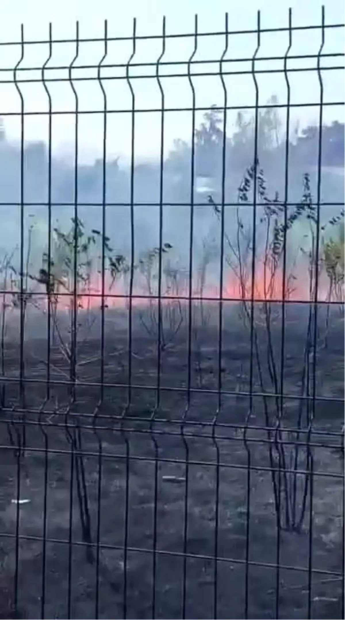 “Bursa’da Okul Bahçesinde Yangın Paniği”