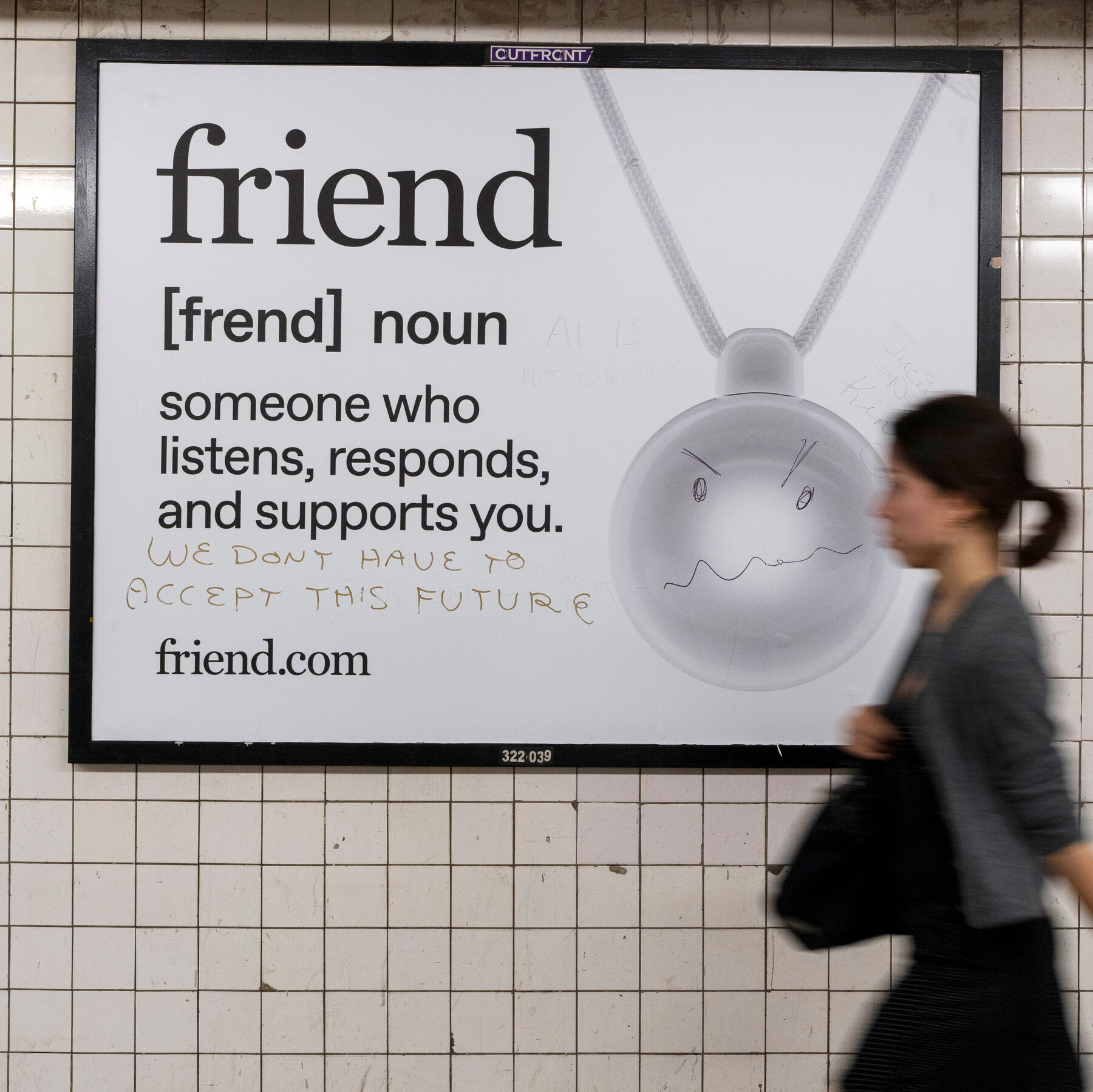 A.I. Companion Ads for Friend.com Flood NYC Subway, Fueling Backlash and Vandalism
