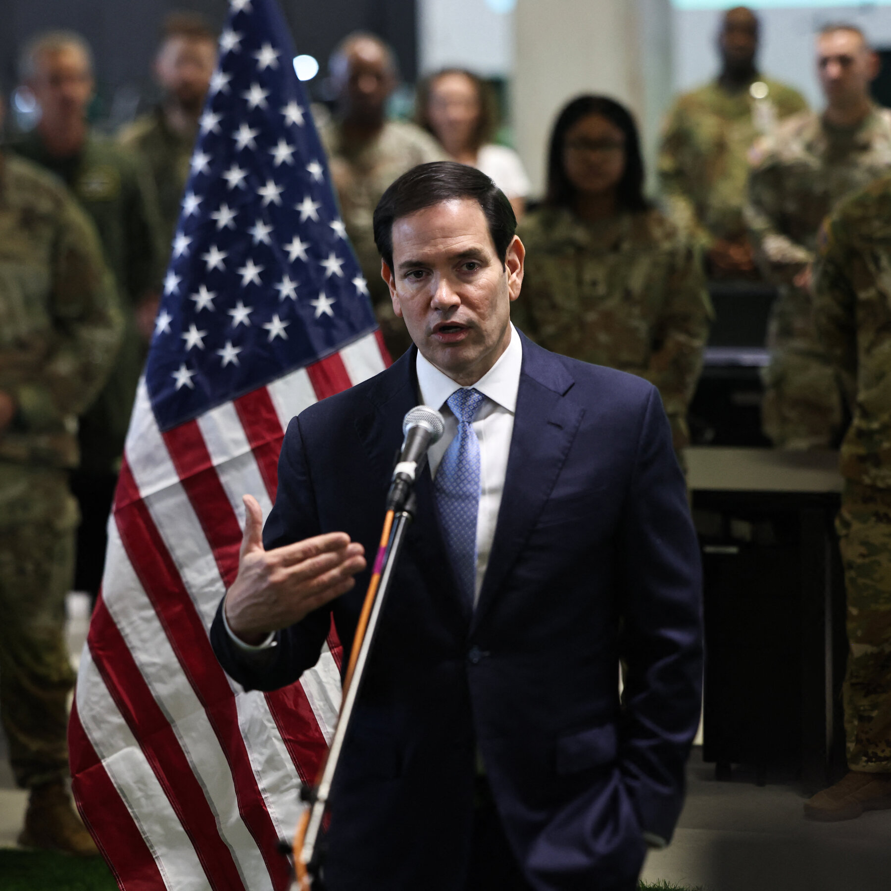 U.S. Diplomats to Bolster Gaza Cease-Fire Efforts with Military, Rubio Announces