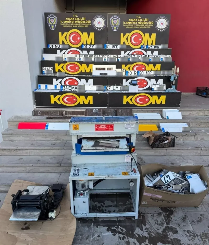 Adana’da Büyük Sahte Plaka Operasyonu
