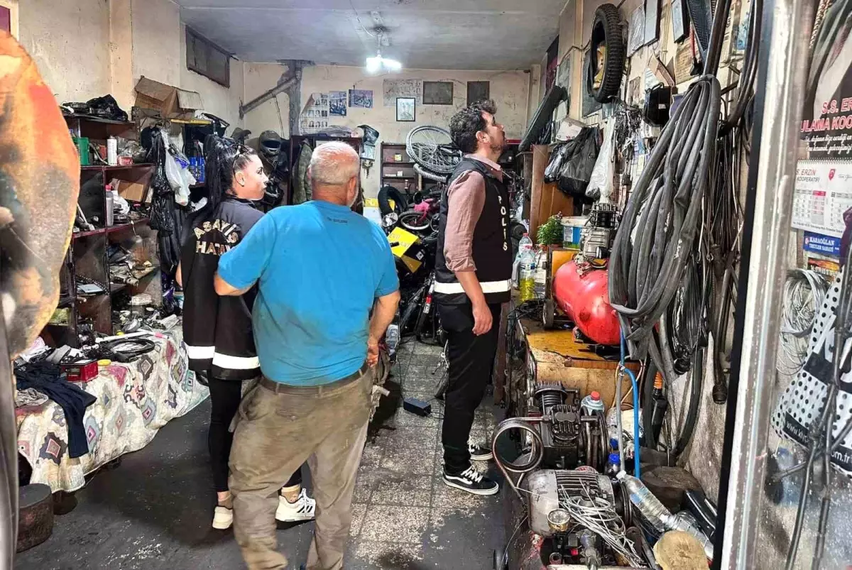 Motosiklet Tamircileri Denetime Tabi Tutuldu